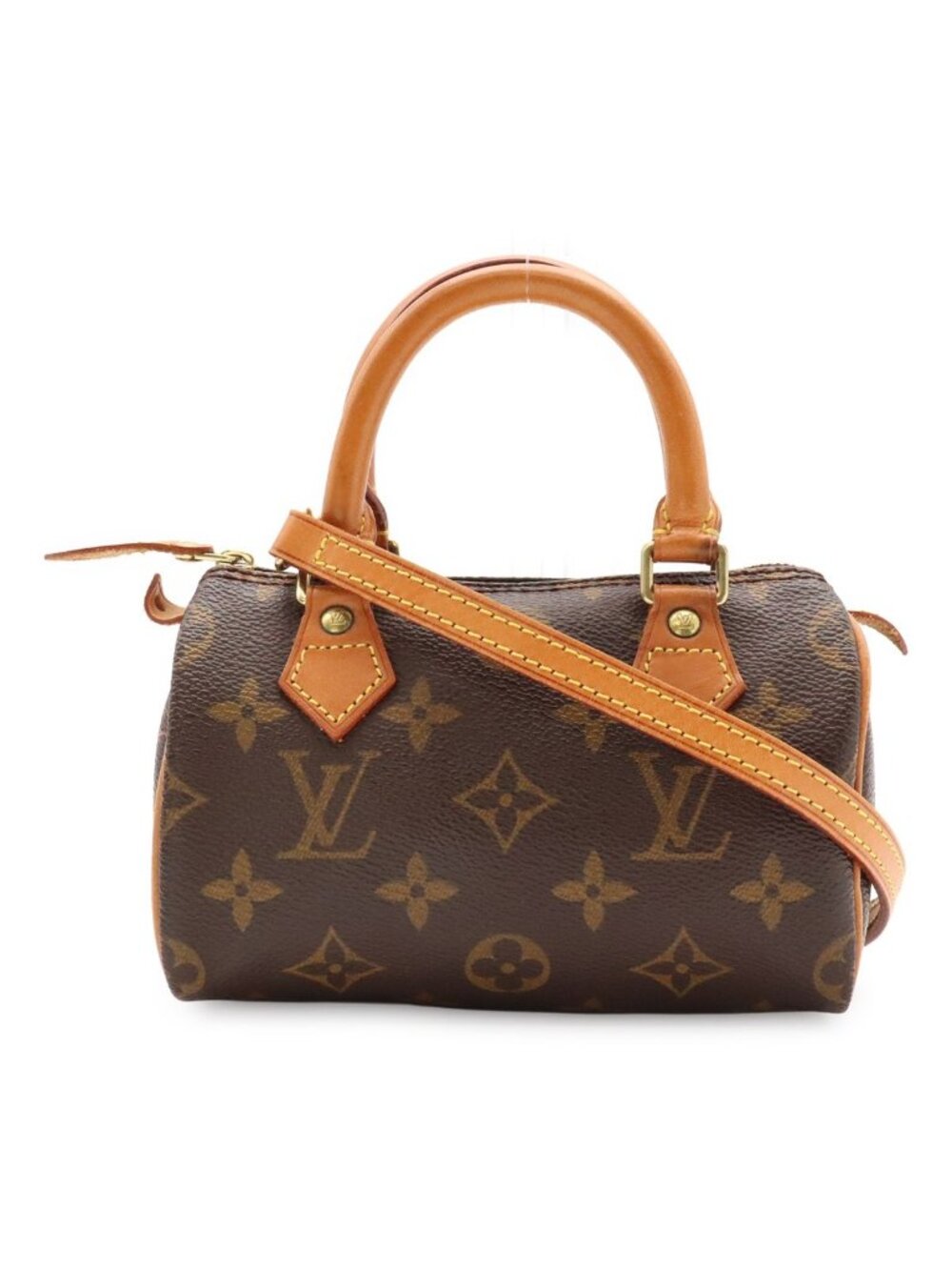 Louis Vuitton Monogram Mini Speedy Mini Bag Pouch Case 2-Way